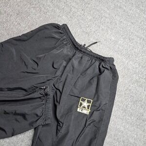 Skilcraft US Army APFU Pants Unisex Small Regular Black Nylon PT Track Pants